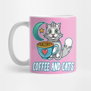 Coffee and Cats funny cute cats coffee lovers Mug